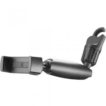 Soporte de móvil para coche 360° ajustable con fijación al retrovisor - Negro