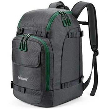 Unigear Bolsa para Botas de Esquí Mochila con Compartimientos de Botas Ropa Casco y Correa para Tabla de Snowboard Gran Capacidad de 55L de Hombre y Mujer Unisex