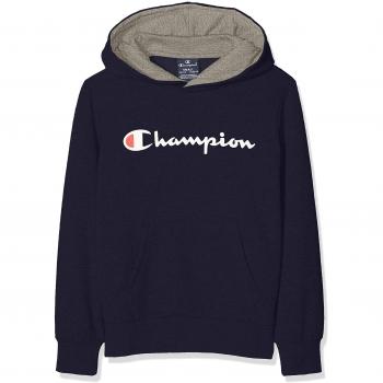 Champion Hooded Sweatshirt 304745, Sudadera con Capucha para Niños, Azul