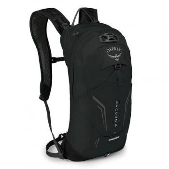 Mochila Osprey Syncro 5L negra intensa, mochila multideporte para hombre, capacidad de 5 litros, diseño ligero y compacto, sistema de ventilación AirSpeed™, incluye compartimento para hidratación, múltiples bolsillos organiz