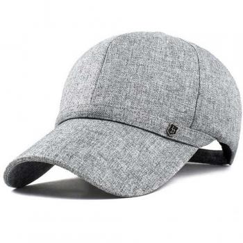 elwow Hombres del algodón y lino ocio snapback Gorra de béisbol, Fashion gorra de visera sombrero, gris