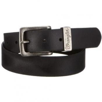 Wrangler Basic Metal Loop Belt - Black 100 cm