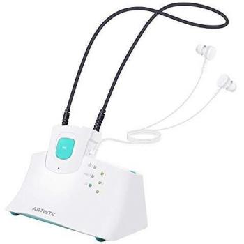 ARTISTE E1 Auriculares TV Inalámbricos, Auriculares de TV de 2.4 GHz para Personas Mayores con de Transmisores ÓPTICO, AUX y RCA, Plug & Play, Sin Demora, Alcance 100 Pies