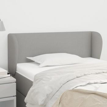 Cabecero de Tela Gris Claro 103x23x78/88 cm Vidaxl