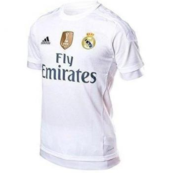 adidas Real H JSY YWC - Camiseta para niño, Color Blanco/Gris, Talla 164