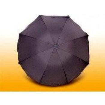 Oso polar para parasol con de fibra de vidrio-radios y UV-caja de protección contra el, colour gris