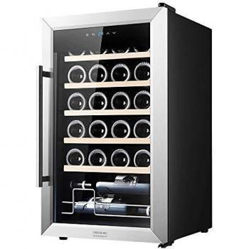 Cecotec Vinoteca GrandSommelier 24000 INOX Compressor. 24 Botellas, Compresor, Alto Rendimiento garantizado