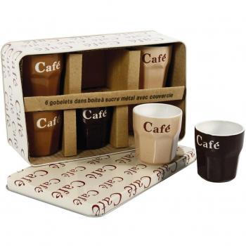 Delys-By-Verceral 509389 - Set de 6 vasos de cerámica, de 8 cl