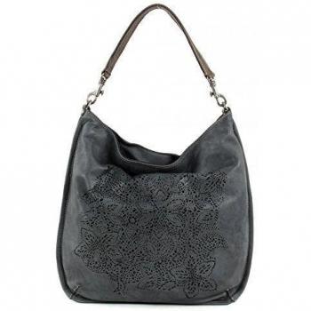 CATERINA LUCCHI Laser Cut Hobobag Smog