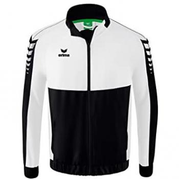 Sudadera Con Cremallera Erima Six Wings para Hombre y Niños - Color Negro - Talla 152
