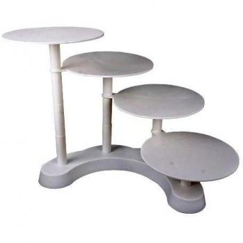 [Golden Tulip] pastel de soporte de la torta soporte 4 fuente para pasteles Ø 27,5 cm Colour blanco pastel de bodas