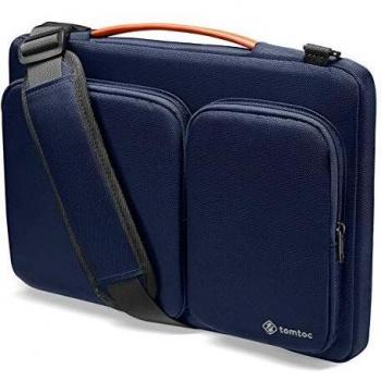 tomtoc Funda Maletín Bandolera para portátil Compatible con 13 MacBook Air M2/A2681 M1/A2337 2022-2018, 13 MacBook Pro M2/A2686 M1/A2338 2022-2016, 12,3 Surface Pro 8/X/7+/7/6/5/4, Bolso Protectora