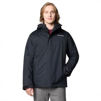 Chaqueta impermeable 3 en 1 Columbia Point Park™ con capucha para hombre - Negro - XL