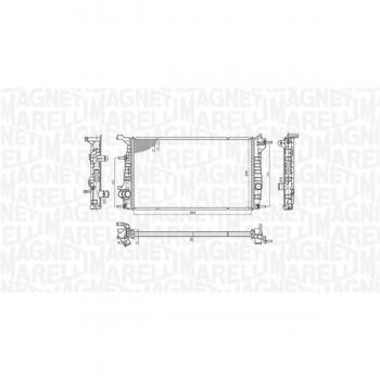 Enfriador de refrigeración del motor MAGNETI MARELLI 350213200600