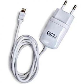 DCU Tecnologic - Cargador de Pared Lightning 5V 2.4A para Dispositivos iOS con Cable de 1M