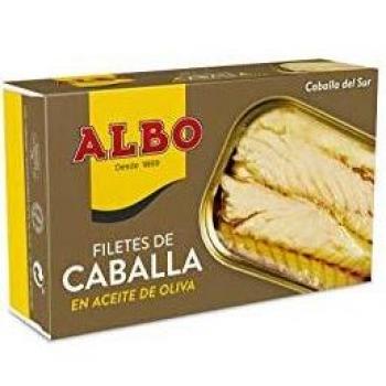 Albo Filetes de Caballa en Aceite de Oliva, 120g