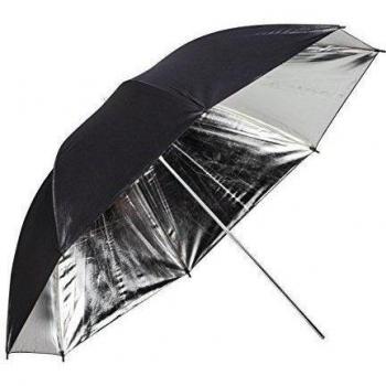 Phottix 85340 - Paraguas para-Pro Reflector, Interior Plata, Exterior Negro 152 cms