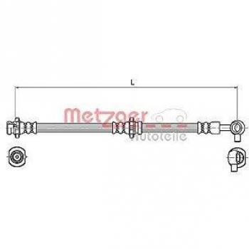 Latiguillo de freno flexible METZGER 4110131 para Nissan X-Trail I