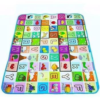 MABOSHI - Alfombra impermeable infantil para bebé modelo Playa y Letras