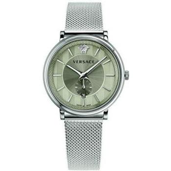 Versace V-Circle Stainless Steel Men's and Women's Watches - Gray Dial, One Size