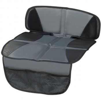 Walser Almohadilla de Asiento Infantil, Protector de Asiento Infantil, Almohadilla de Asiento Infantil Tidy Fred Compatible con ISOFIX Gris/Negro