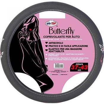 OTOTOP 98104 Damen - Funda de Volante con diseño de Mariposa, Color Gris
