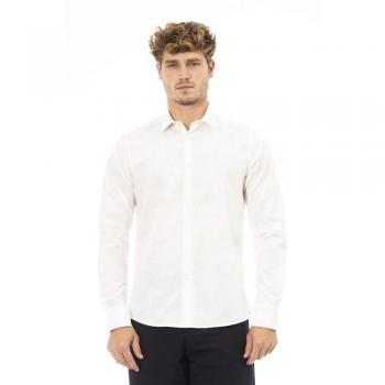 Baldinini Trend White Cotton Shirt - L