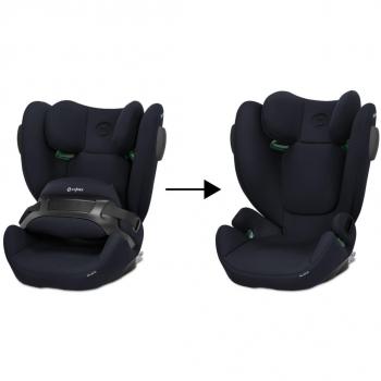Silla de coche CYBEX Silver Pallas B3 i-Size, 76 a 150 cm, grupo 1/2/3, con Isofix y escudo protector, color negro