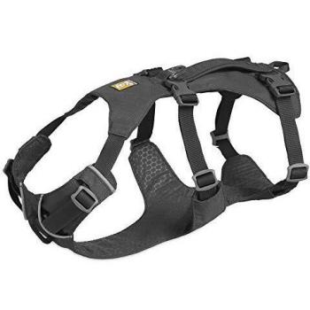 RUFFWEAR Arnés Flagline para Perros, Arnés Reflectante Acolchado Antitirones con Asa - Gris Granito, XS