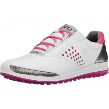 Ecco Womens Golf Biom Hybrid 2 - Zapatos de Golf para Mujer, Color Blanco/Rosa, Talla 41