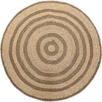 Alfombra de fibra de maíz beige 150x1x150