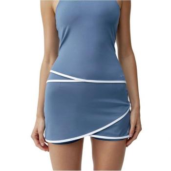 Falda Smash Born Living Yoga en Bluestone y Blanco