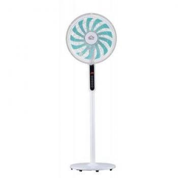 Ventilador de Pie DCG VE1634TT con 13 Palas, Timer de 12 Horas, Control Remoto, 3 Velocidades y Oscilación Lateral