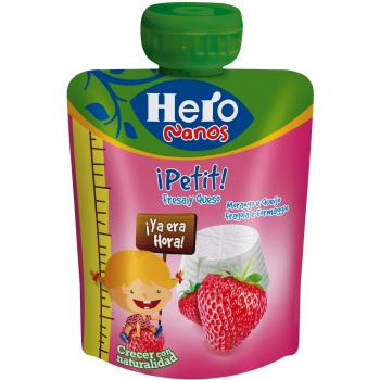 Hero Nanos Bolsita Petit Queso y Fresa - 80 gr
