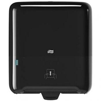 Tork Matic 551008, Dispensador de toallas de papel H1, dispensación única con indicador de nivel de recarga, negro