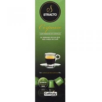 Stracto - Cápsulas De Café Stracto Corposso. Café De Tueste Natural Variedades Arábica Y Robusta. Origen Brasil Y Colombia. Exento De Acidez. Intenso Aroma. Sistema Caffitaly. 10 Cápsulas.