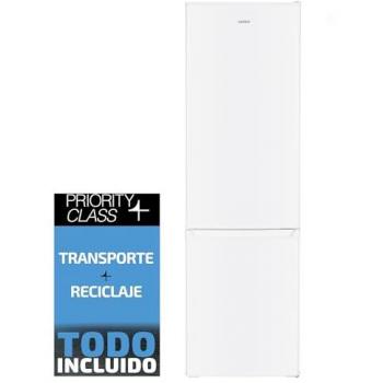 Frigorífico Combi SAUBER SERIE 3-FC17524WH - Eficiencia Energética E - 180 cm de Alto x 55 cm de Ancho - 262 Litros - Iluminación LED - Tirador