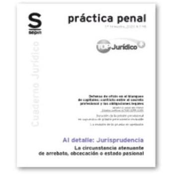 La circunstancia atenuante de arrebato, obcecación o estado pasional