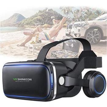 Gafas de Realidad Virtual 3D Shinecon 6ª Generación G04E con Auriculares