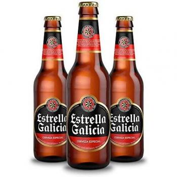 Cerveza Estrella Galicia Bebida Alcoholica, 12 x 250ml