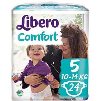 Pañales Libero Comfort Talla 5 (10-16 kg) - 24 Piezas