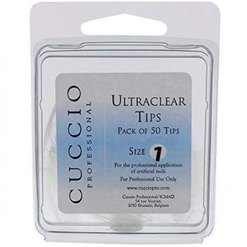 Cuccio Ultraclear Tips Pack Of 50 Size 1 - 15431