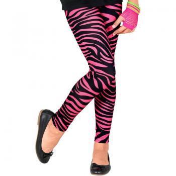 Widmann Leggings Neón Rosa Animal Print Años 80 Infantiles