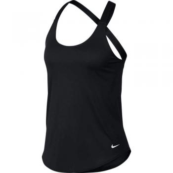 Nike W NK Dry Tank ELASTIKA, Mujer, Black/White, XS