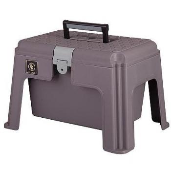 Caja de Aseo con Taburete BR Equitación Gris
