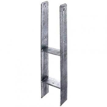 Base para poste H-Pfostenträger ETA-10/0210 111x300x600mm acero galvanizado, material de 5 mm de grosor