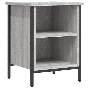 Zapatero gris Sonoma 38x35x50 cm madera de ingeniería multicapa
