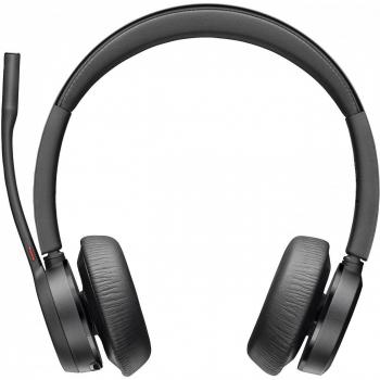Auricular USB-C Poly Voyager 4320 Certificado Microsoft Teams, Inalámbrico con Dongle BT700, Negro