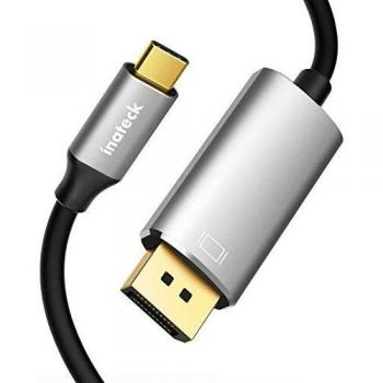 Inateck - Adaptador de USB C a DisplayPort 1,8 m, 4 K a 60 Hz, TCD1002