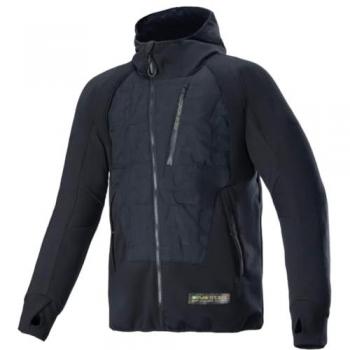Chaqueta de Moto Alpinestars MO.ST.EQ Hybrid con Capucha Negra 3XL
